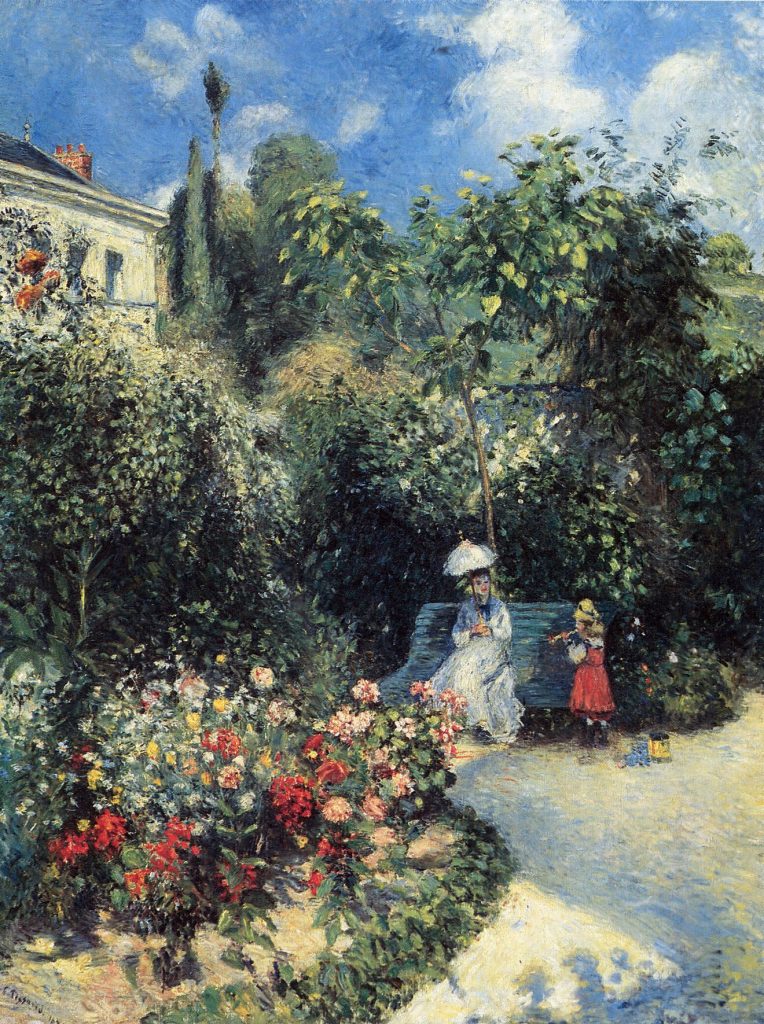 Camille Pissarro - Dans le jardin des Mathurins, Pontoise 