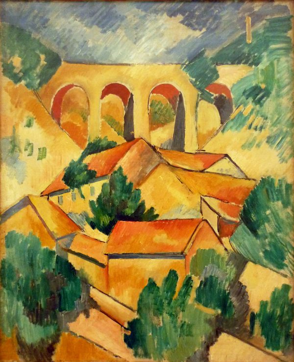 Cubism painting - Georges Braque the Viaduct of L'Estaque, France