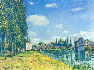 Bridge of Moret - Alfred Sisley