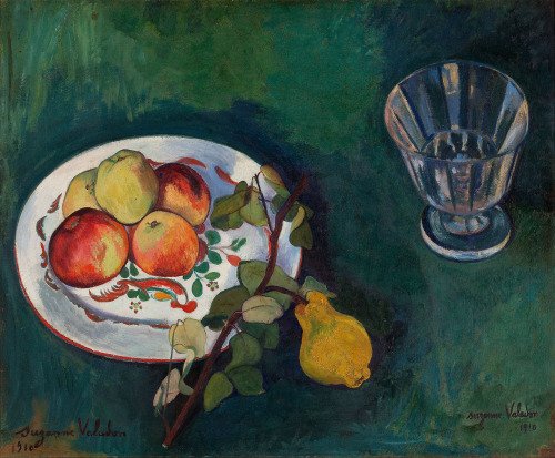 Still life of fruit and a glass by Suzanne Valadon - female impressionist