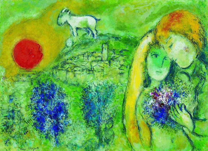 Marc Chagall - Les Amoureux de Venice