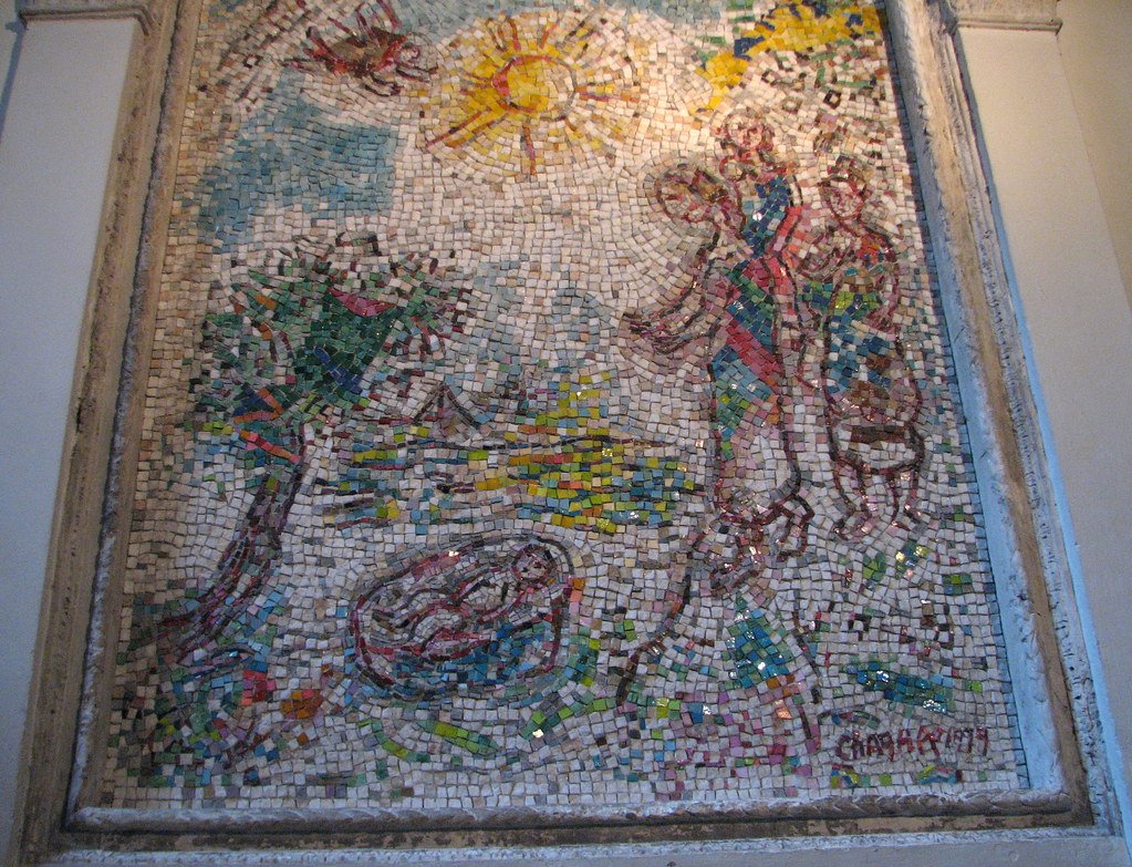 Vence Tourism - Chagall Mosaic in the Notre Dame Cathedral 