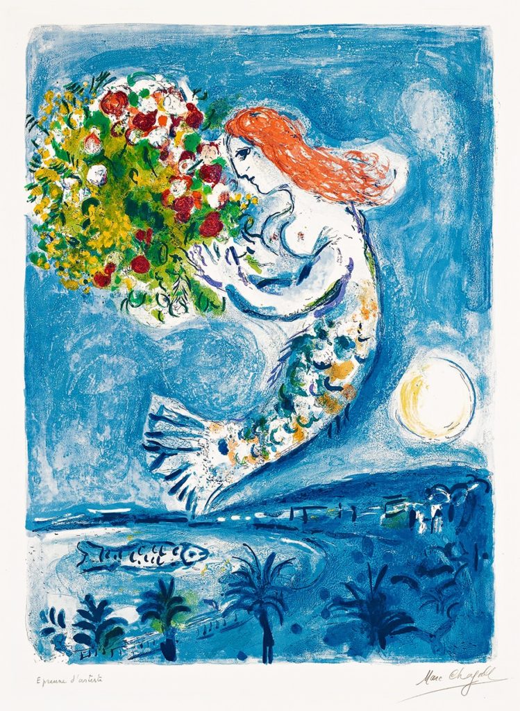 Marc Chagall Painting - The Bay of Angels, Nice