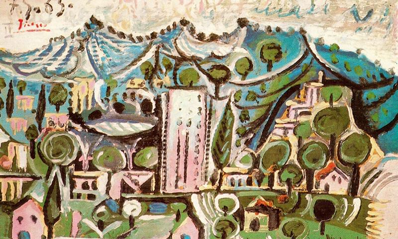Mougins Landscape- Pablo Picasso Painting