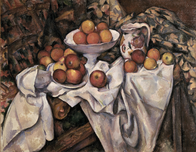 Paul Cezanne Famous painting entitled: Apples and Oranges, Painted around 1899