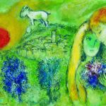 Saint Paul de Vence Painting of Saint Paul de Vence by Marc Chagall